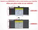 Lenovo ideapad yoga 11s(touch)-59370514 14.8V 2840mAh batterien, ideapad yoga 11s(touch)-59370514 l