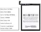 Meizu v8 m816q 3.85V 3100mAh batterien, v8 m816q handy batterien