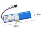 Dreame 4inr24/02-04 14.4V 5200mAh batterien, 4inr24/02-04 roboter batterien